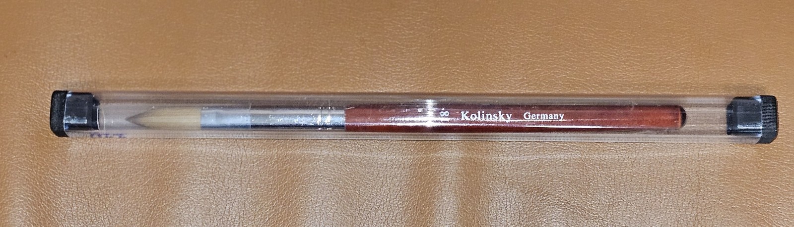 Kolinsky Sable Acrylic Nail Art Brush Round Red Wood Handle Professional size 18
