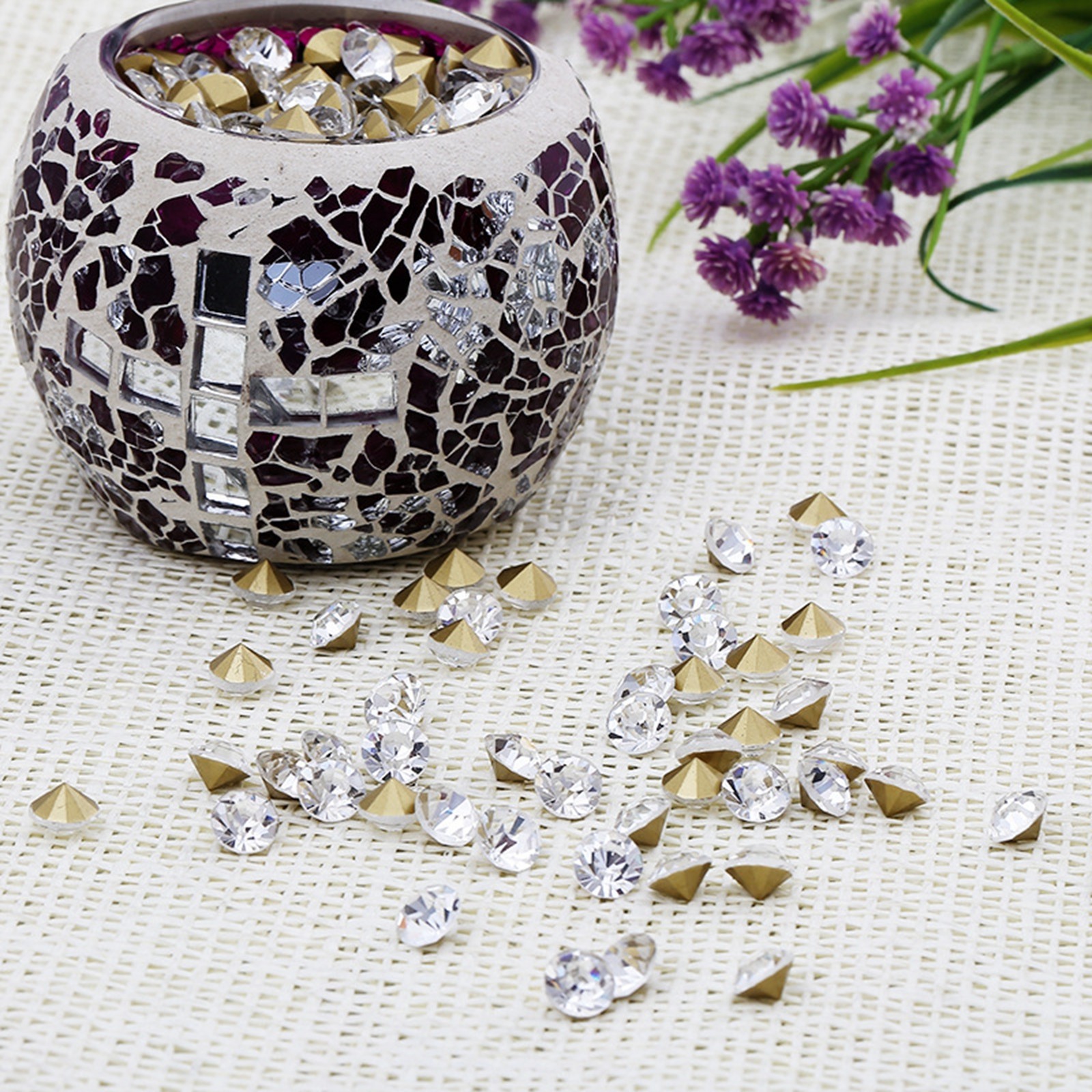 Clear SS4-SS16 Diamond Point back Rhinestones Gems Crystal Chatons Strass