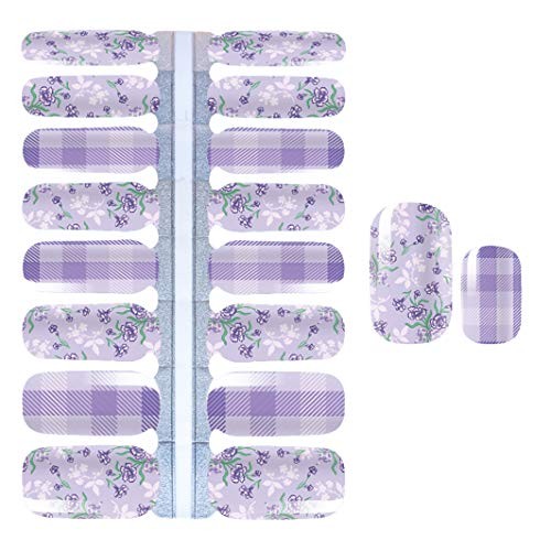 5 Sheets Nail Polish Strips Flower Adhesive Nail Polish Stickers Nail NO3