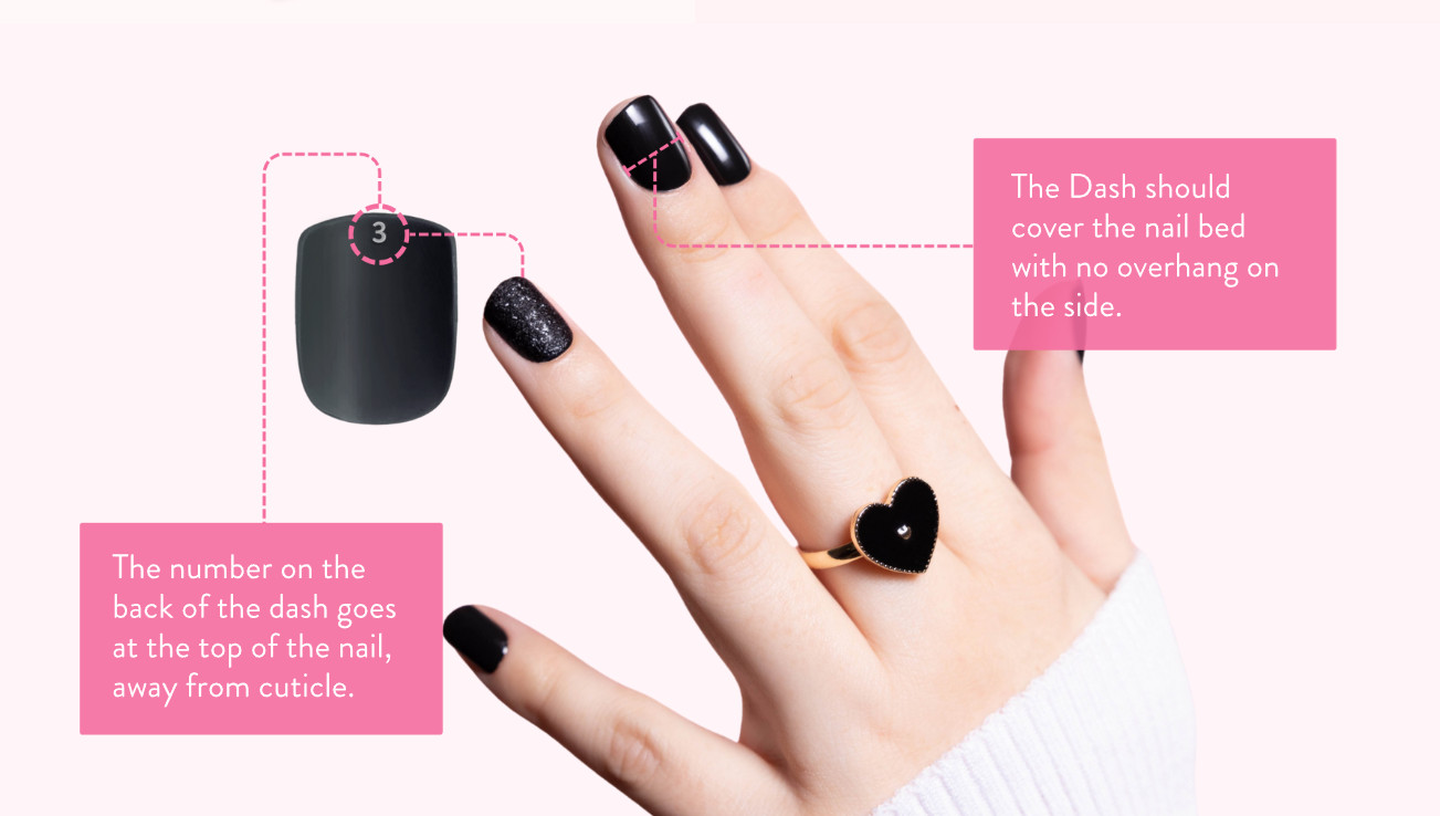 Red Aspen Nail Dashes Press-On Nails Nell’s French Tip Manicure Short Square (2)
