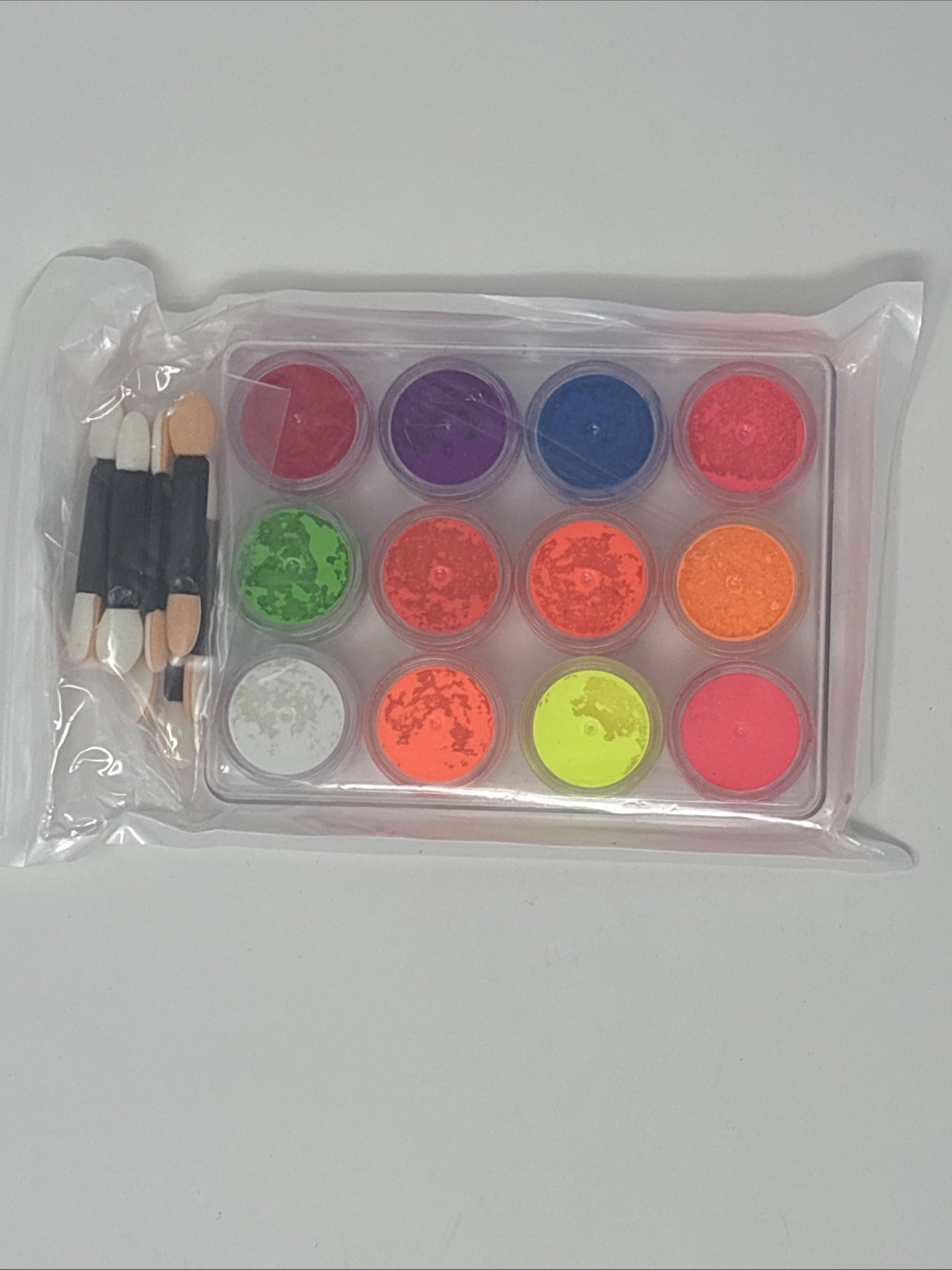 12 Colors Acrylic Luminous Fluorescent Powder Glow In the Dark Nail Art Pigment