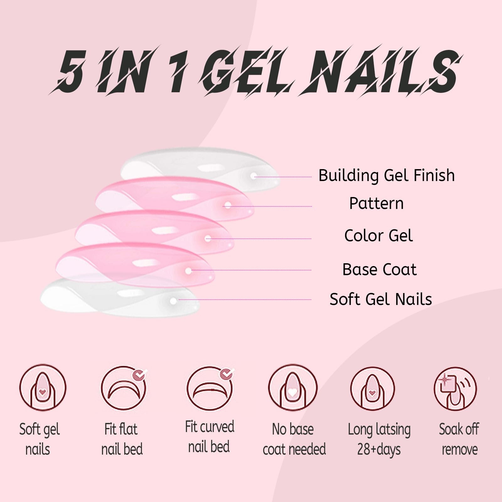 216Pcs Press on Toenails French Tips Toe Nails 1 Fl Oz (Pack of 216) Style-2