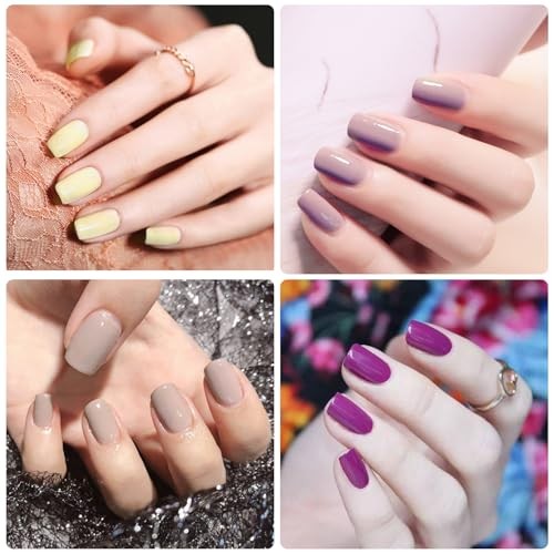 20 Sheets 280 Pcs Mix-Color Solid Nail Polish Strips for Women Girls Style 1