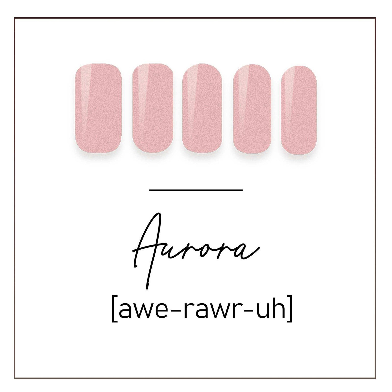 Siara Martin Beauty Aurora Elite UV Gel Nail Wraps Shimmer Pink Glitter Manicure