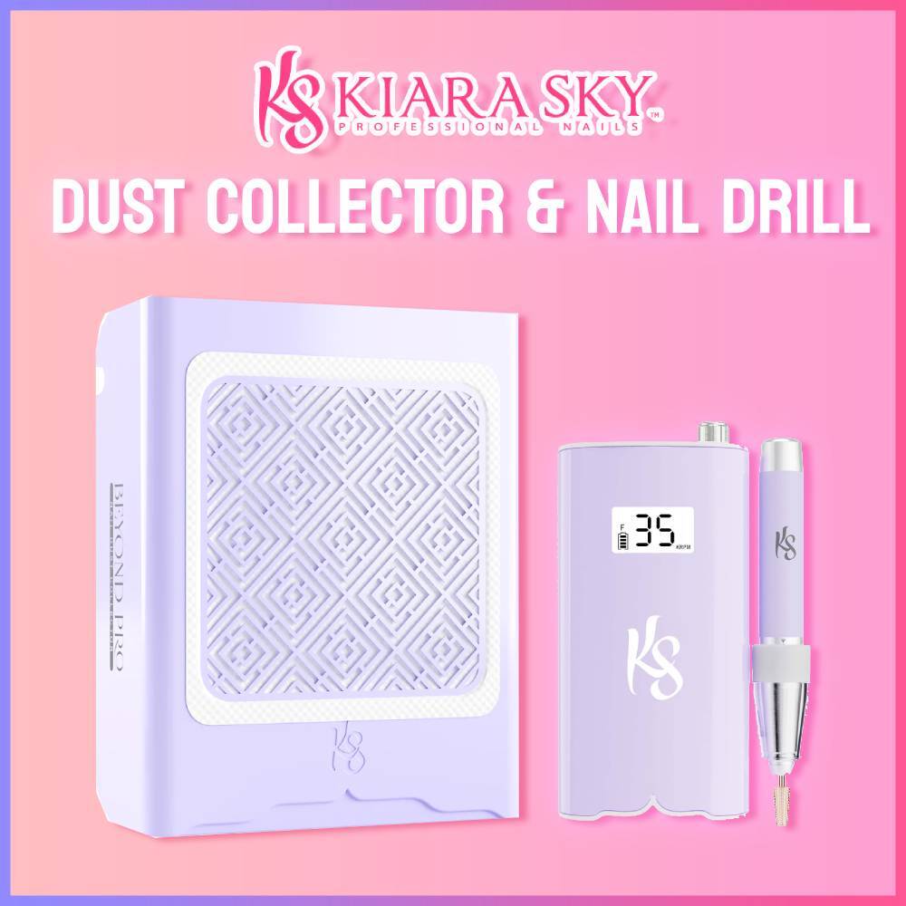 Kiara Sky Beyond Pro Nail Dust Collector & Nail Drill Bundle PURPLE