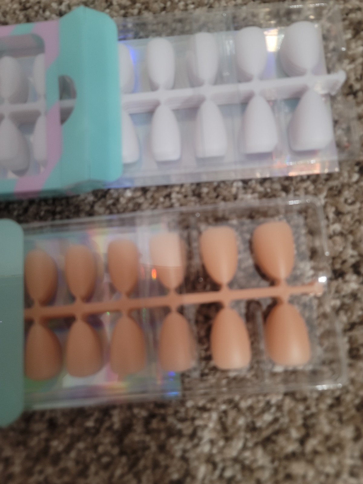 BTArtbox XCoat Press-On Nails Short Almond Soft Gel Natural Nail Tips