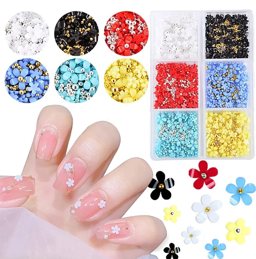 3D Flower Nail Art Charms for Women Girls Nail Art Decorations, Acrylics