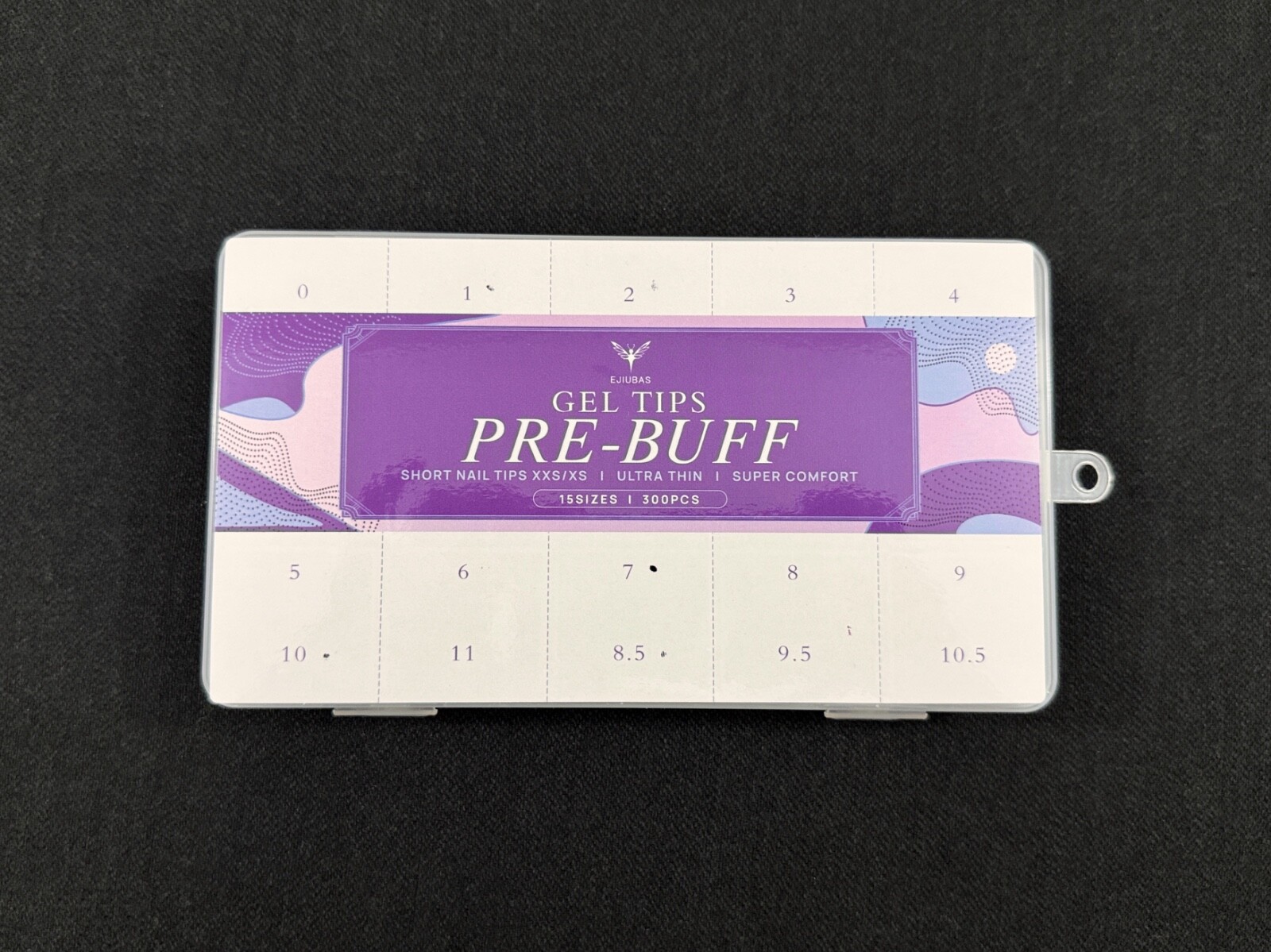 Ejiubas Gel Tips Pre-Buff Extra Short Oval Nail Tips XXS/XS Ultra Thin 200 PCS