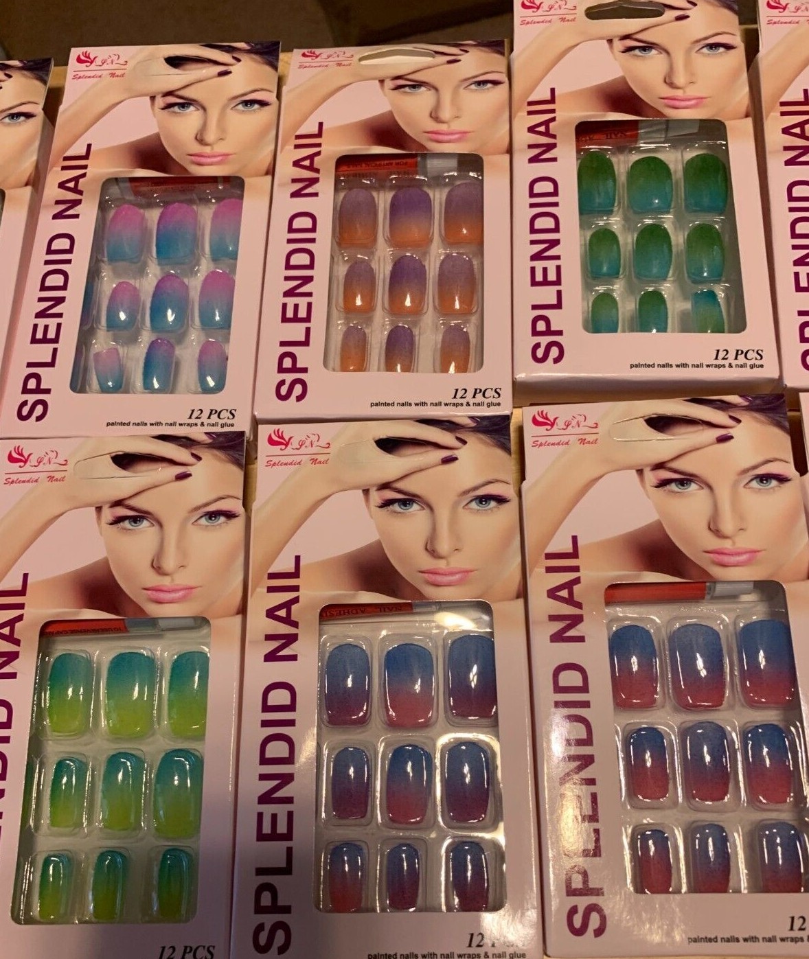 Splendid Nails-Two Tone Fade. Fun Colors. Your Choice. Free shipping