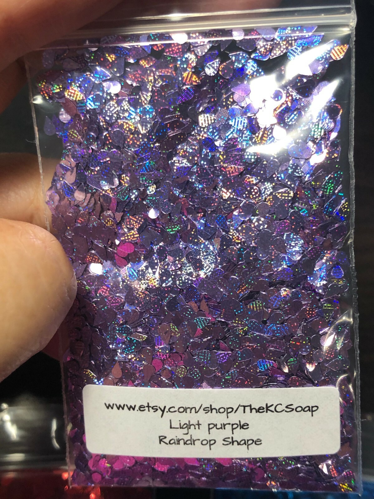 Solvent Resistant laser Raindrop Glitter Eyeshadow Nail Art Face Epoxy US Seller