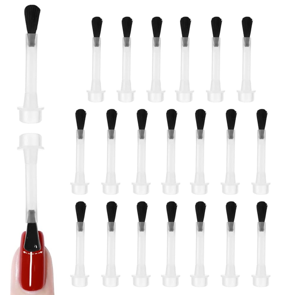 20Pcs Replacement Nail Polish Brush Kit,Soft Bristles Disposable Nail Brushes…