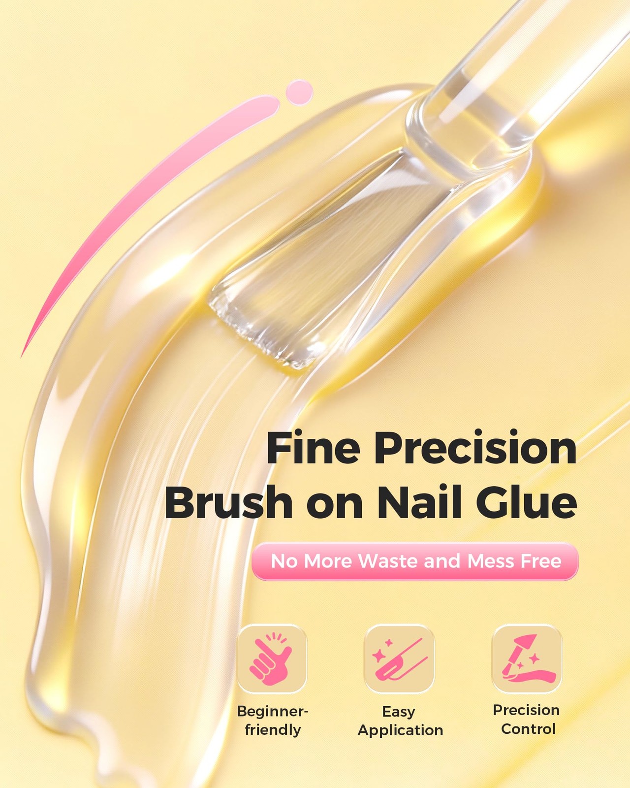 Super Strong Brush On Nail Glue,【Advanced Resin Formula with Deep Micro-Ancho…
