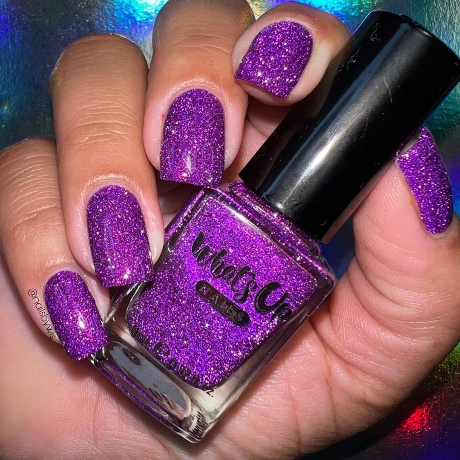 Whats Up Nails – Plumingo Party Regular Polish (Flash Reflective)