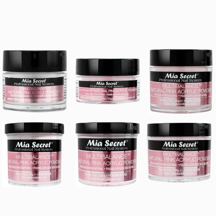 Mia Secret Multibalance Natural Pink Acrylic Powder 1/2oz 1oz 2oz 4oz 8oz ~Pick