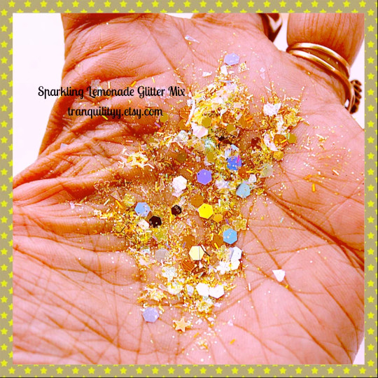 Glitter Mix , Fall Sparkling Lemonade FREE SHIP, nail art, candles, resin art