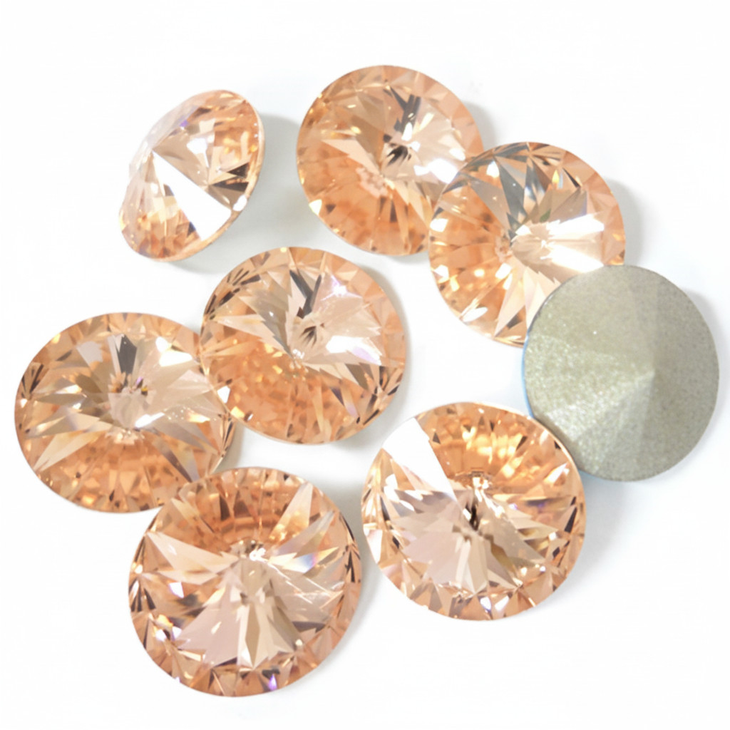 Swarovski 1122 Rivoli Round Stone SS47 10.7mm Pointed Back Crystal 2pcs