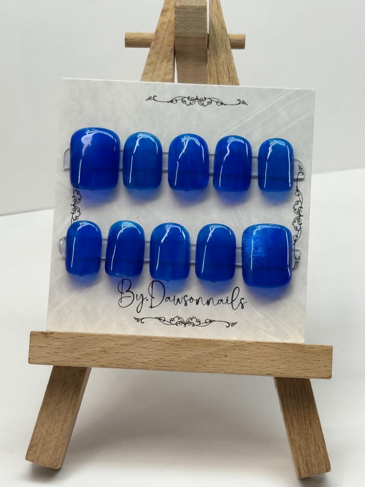 GRAB BAGS 4 pairs RANDOM DESIGN HANDMADE NAILS NONE 3D collection sz L Short LOT