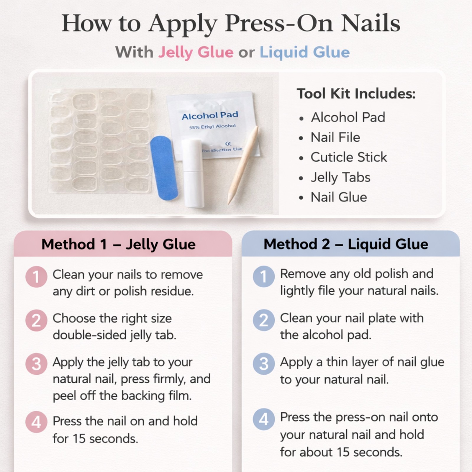 5 Sets Press On Toenails Full Cover False Toe Nails Short Square Pedicure