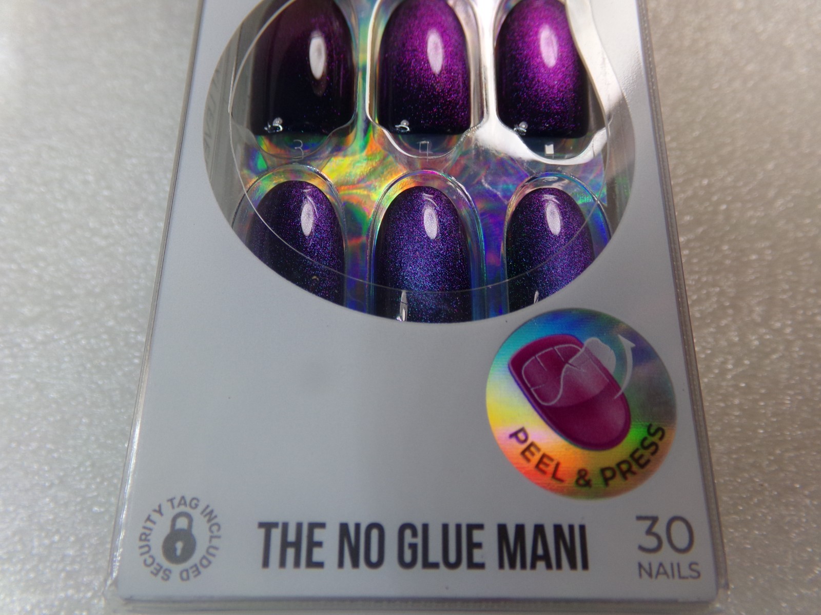 Impress Color FX NAILS Shiny Green Cats Eye Glue on Medium Magnetic Effect