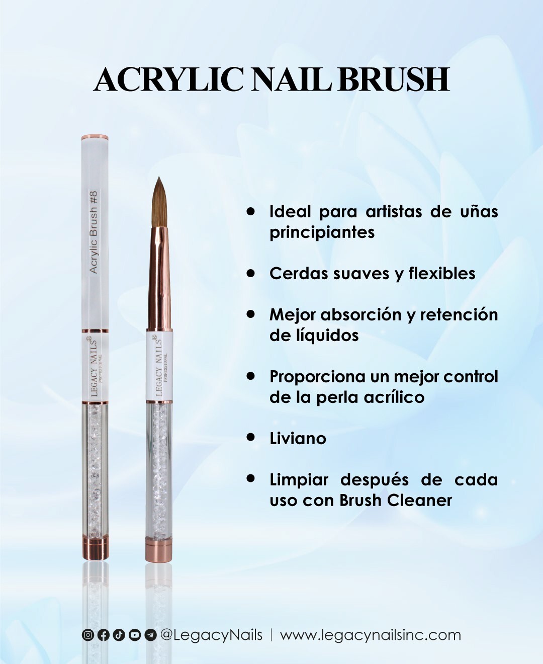 Acrylic Nail Brush #8 – Legacy Nails