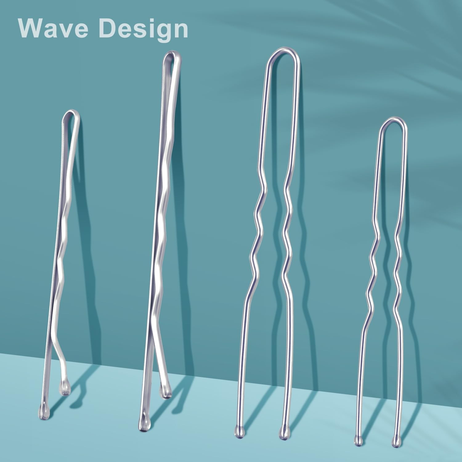 TsMADDTs Hair Pins Kits, 200 pcs Silver Bobby U Shaped for E-Silver
