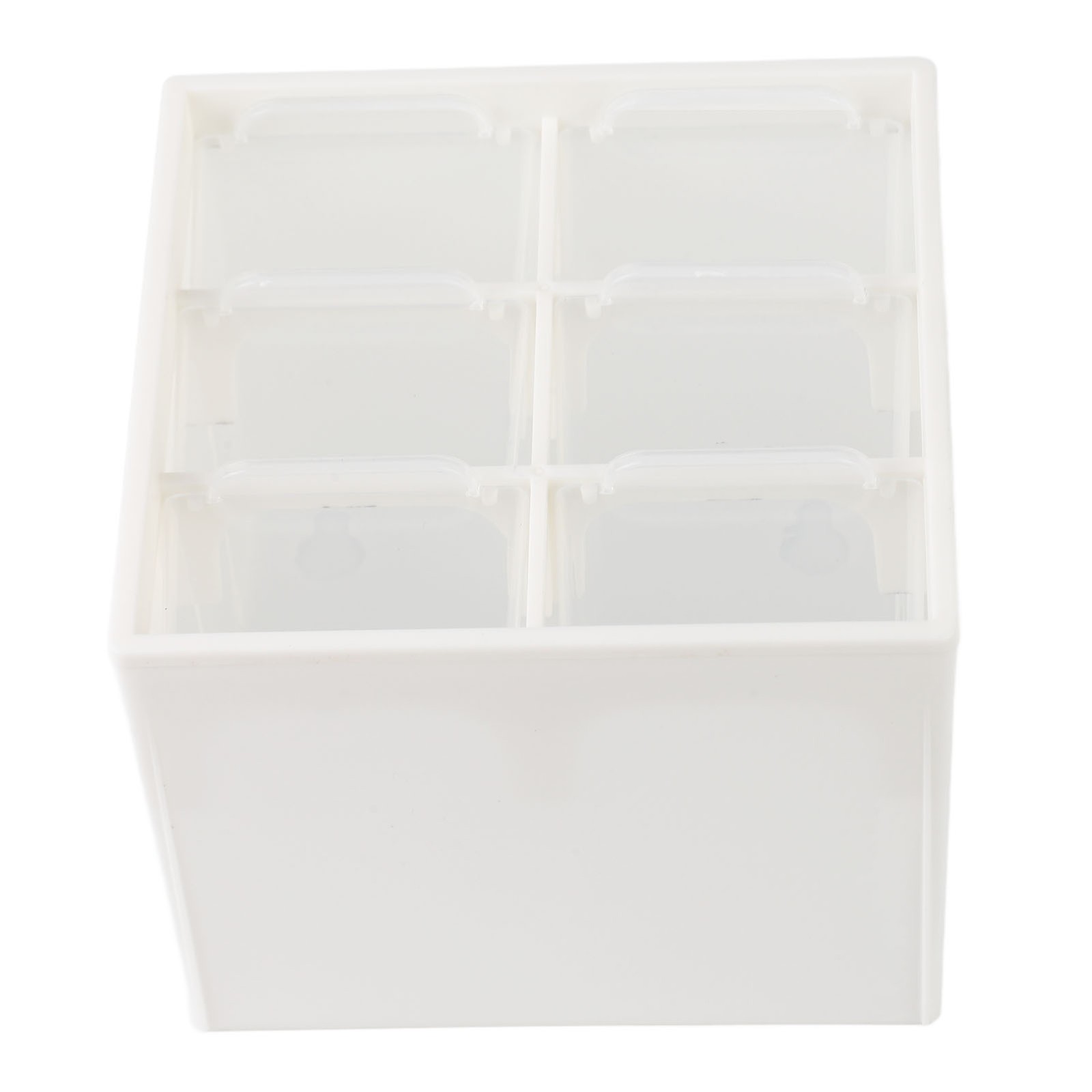 6-Drawer Nail Art Tool Storage Box Dust Proof Organizer For Home Use Easy To Use