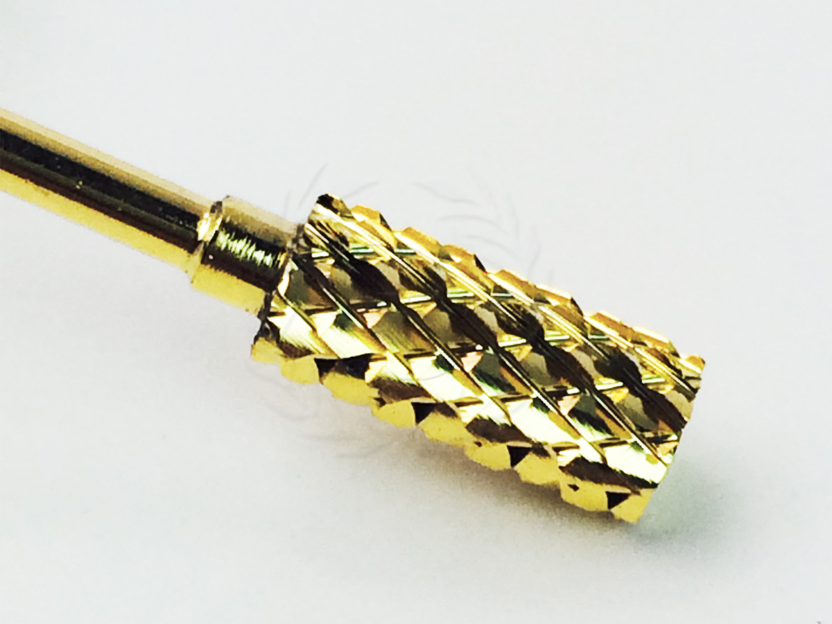 USA High Quality Nail CARBIDE Bit 3/32 Electric DRILL Gold Color 2X Extra Coarse