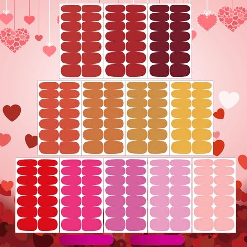12 Sheets Red Pink Yellow Series Solid Color 12 Sheets, Solid Color Series