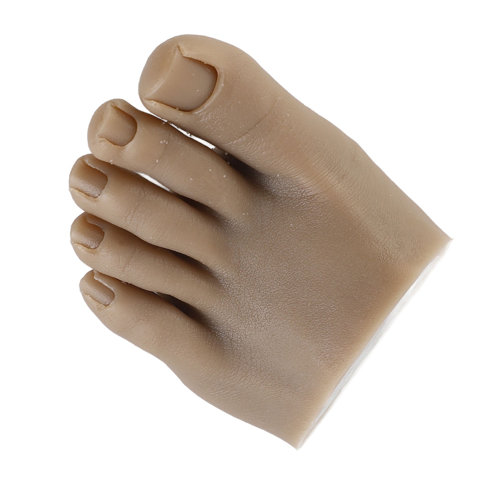 Nail Art Training Fake Half Foot Model Dark Skin Color Reusable Tattoo Pract CHU