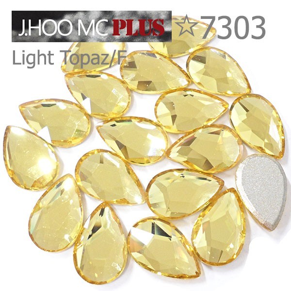 J.HOO Crystal 7303 Pear Flat Back Rhinestones 14×9mm Nail Art (4pcs)