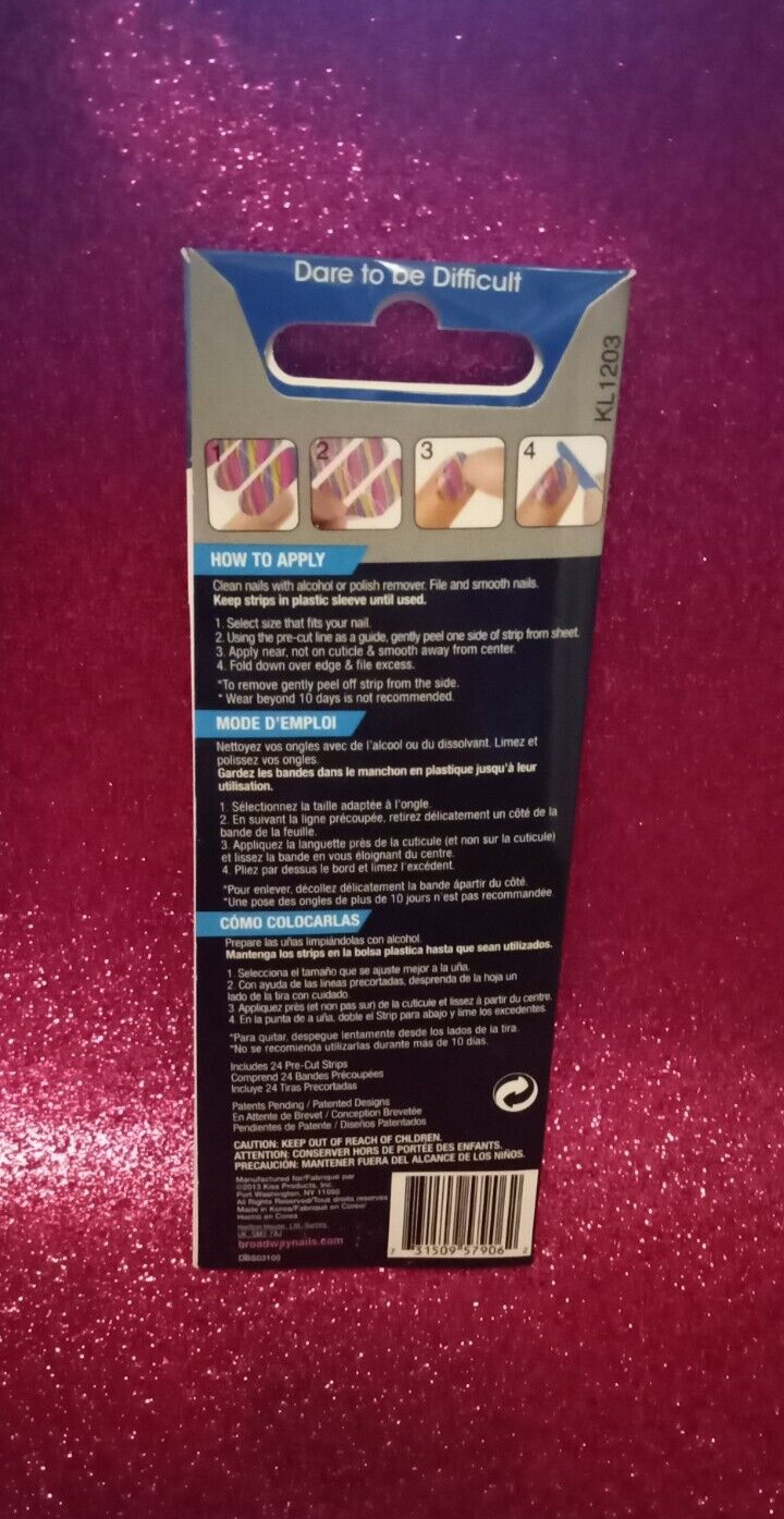 Broadway by KISS *GLAM STRIPS* for Nails, Many Designs, Price per Pack✨
