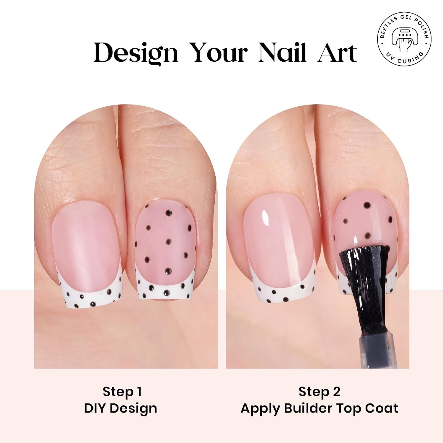 X Press plus Gel Nails Kit – Pearl French | Pink Short Square French Tip Press o