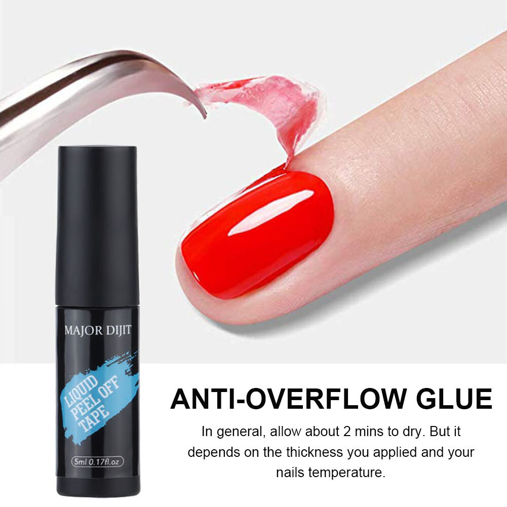 Nail Latex Peel Off Anti Overflow Polish Edge Protection Glue 1pc