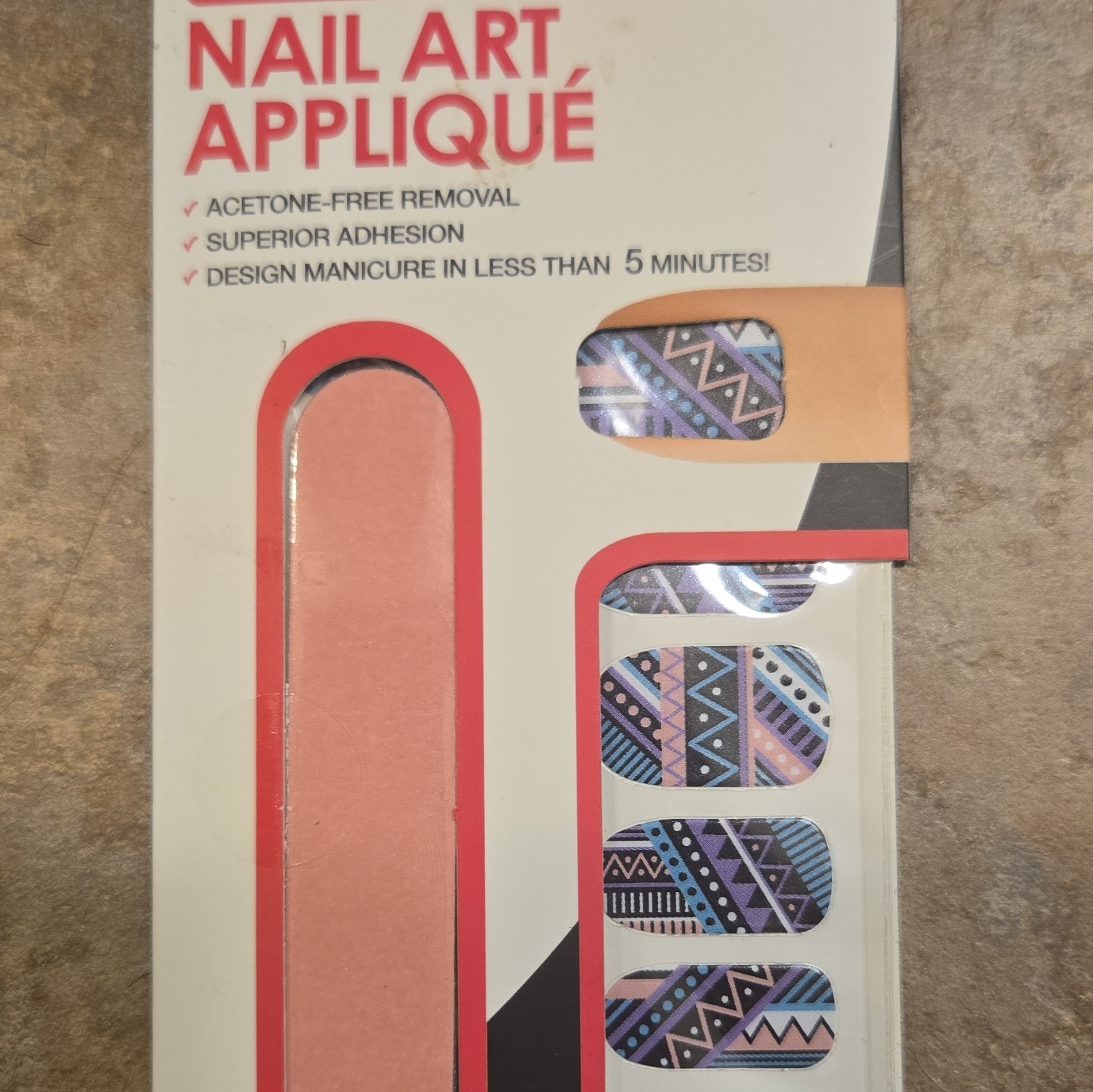 Color Secrets Professional Geometric Multicolor Shiny Nail Art Decor