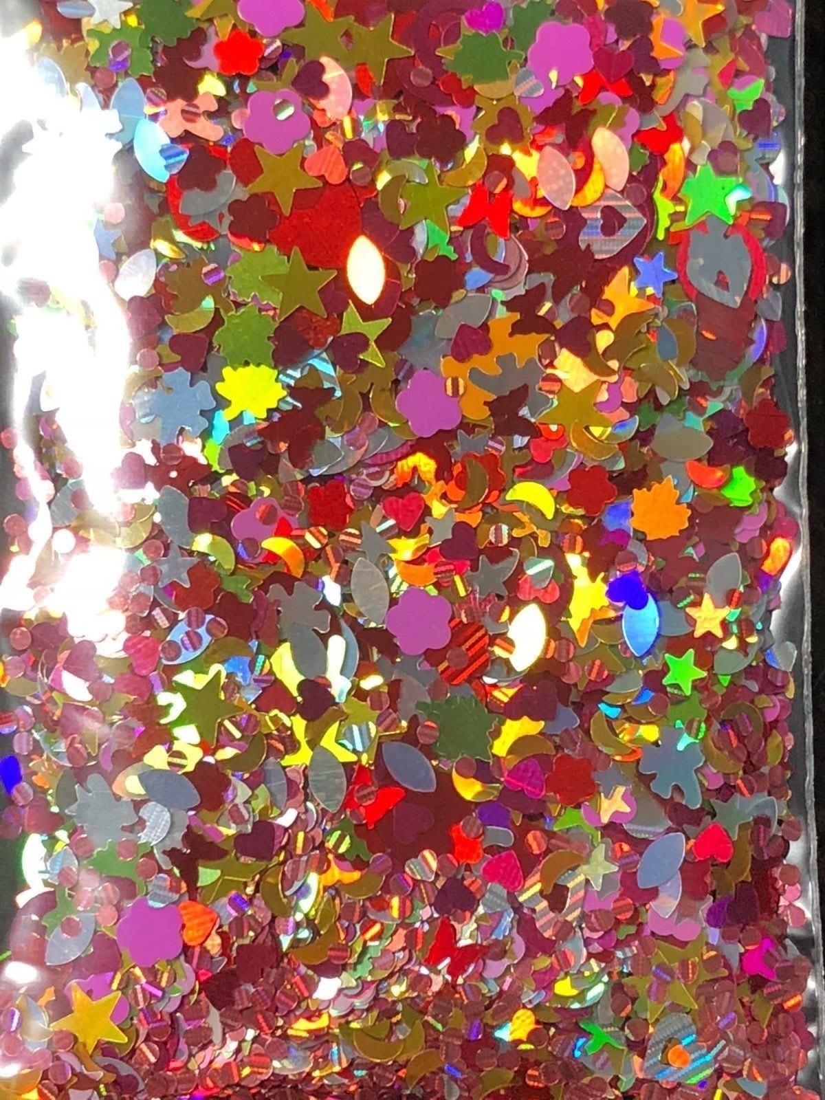 Glitter Mix THANKSGIVING laser flower happy face star heart dot butterfly USA
