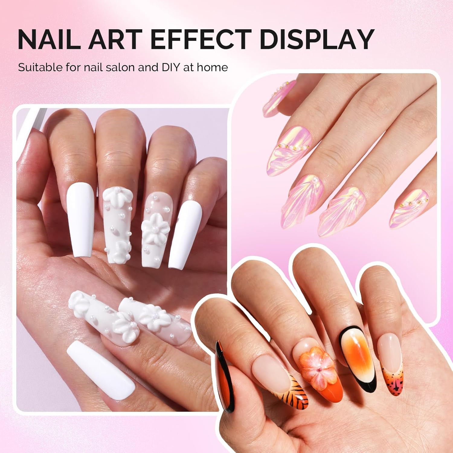 5 Pcs Nail Art Sculpture Pen Acrylic Dual Tipped Brushes for Resin Nail Art Tool