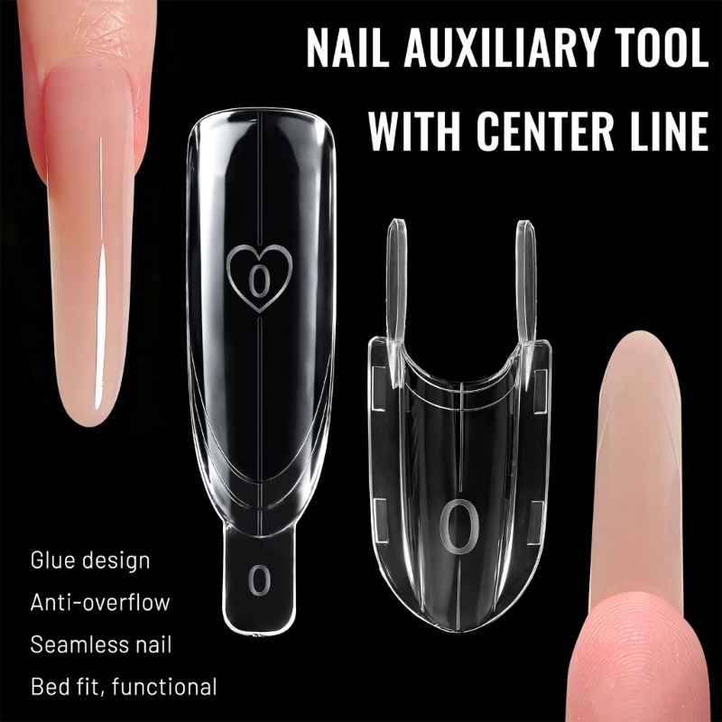 Strong ABS Rockets Sandwiches Shape Nail Extension Forms 120Pcs Smooth Surfaces