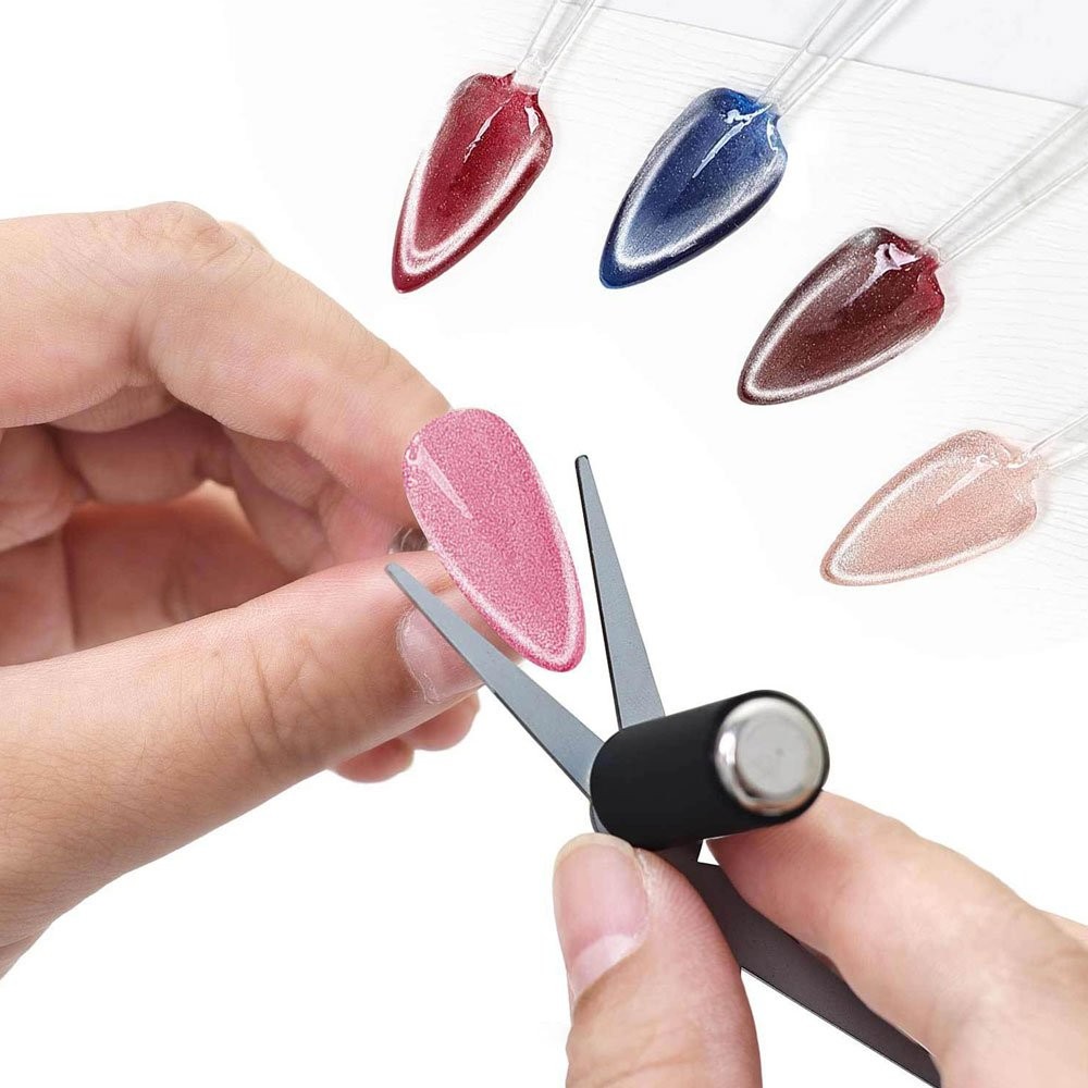 New French Cat Eye Nail Magnet Double-head Big Y-shaped Auxiliary Tool JQ