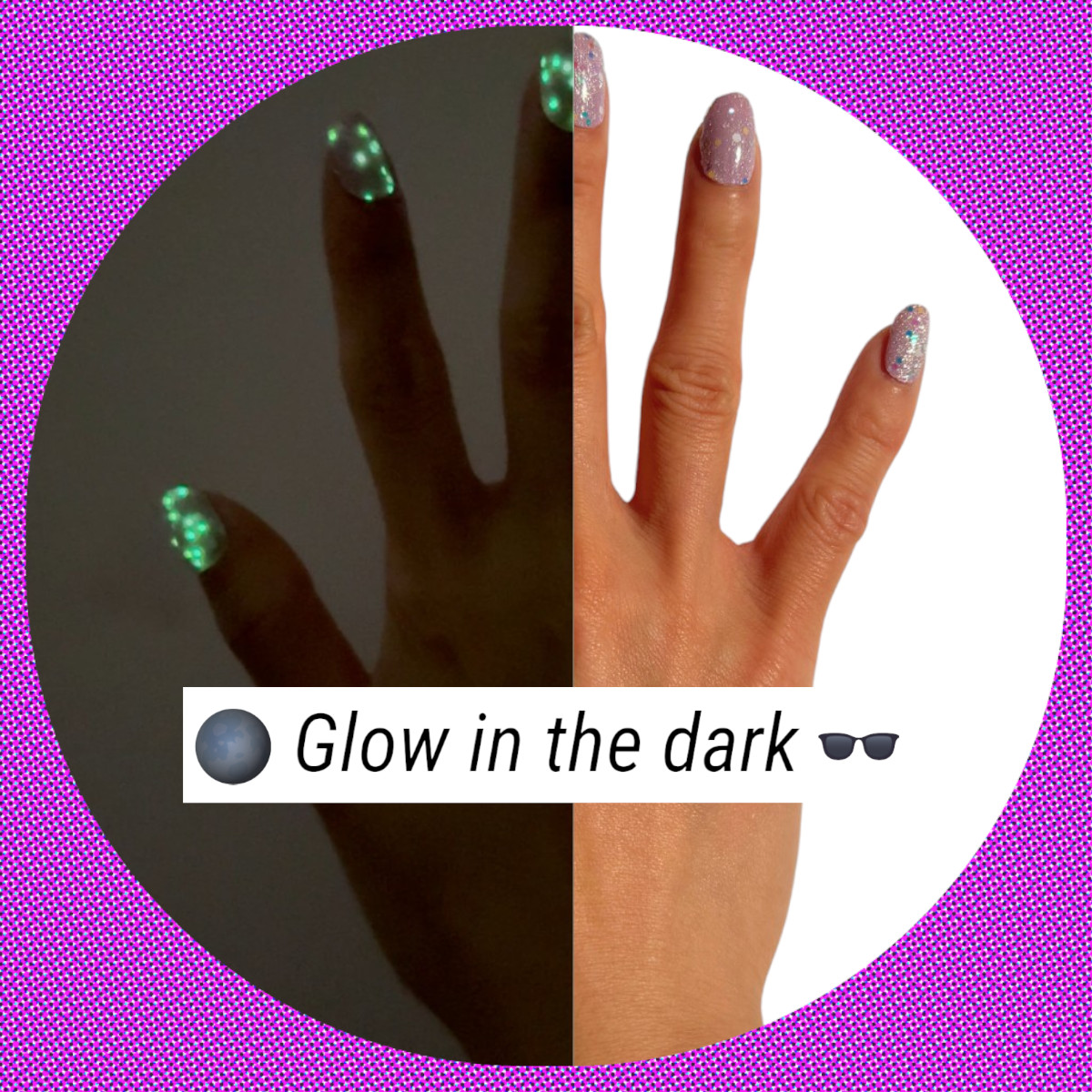 20 Gel Nail Wrap Stickers, Shimmer Sparkly, Semi Cured UV/LED, Nail Art Design