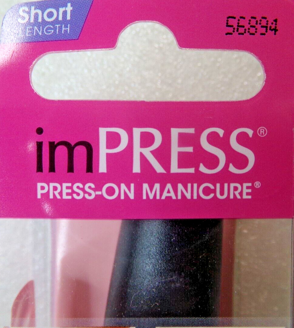 IMPRESS NAILS Mint Green Flower Space Cadet PRESS ON SHORT