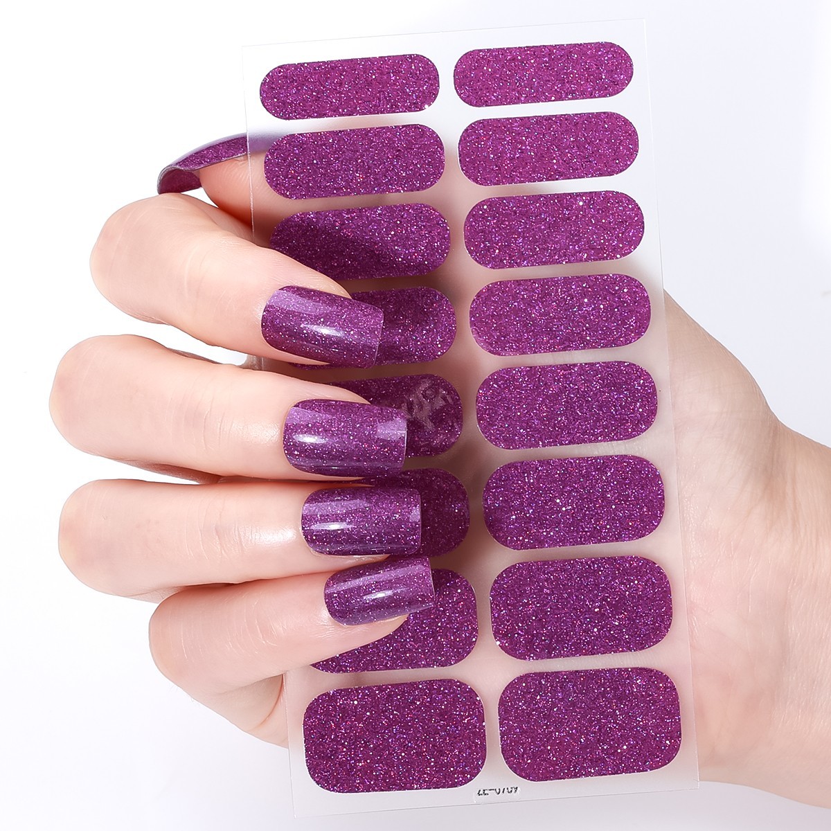 Full Size Nail Wraps Stickers Polish Look Art Self Stick Strips USA