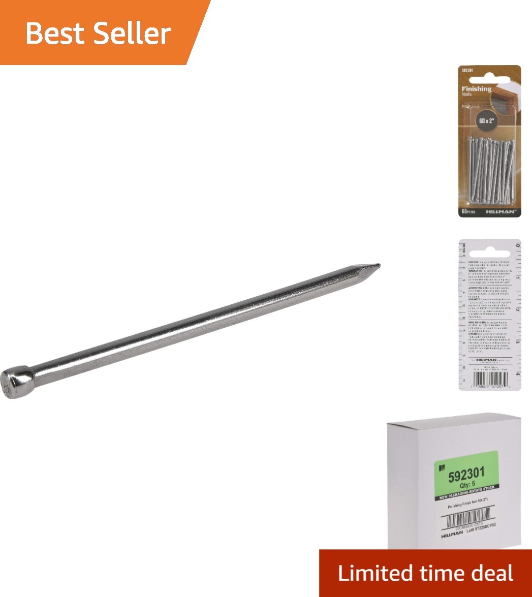Bright Finish 6D x 2 Inch Nails, Polished Silver – Perfect for Interior Projects