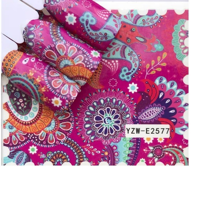 Blooming Flowers Nail Art:Lace Floral Water Transfer Tattoos