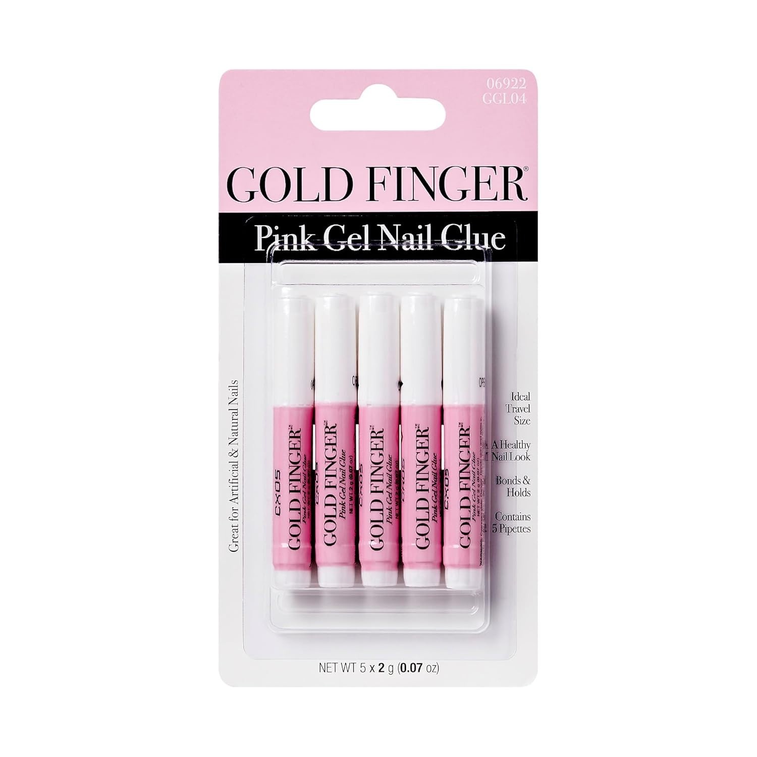 Pro Nail Glue 5-Pack | Fast-Drying, Super Strong, Water-Resistant, Easy Appli…