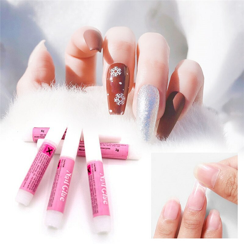 10Pcs/Set Mini Beauty Nail Proffesional Nail Glue Art Decorate Tips