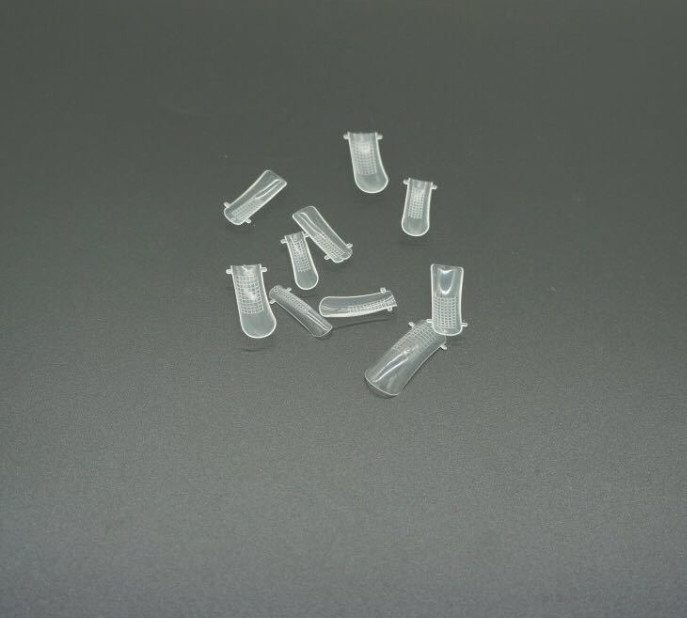AORAEM False Nail Clear Mold Full Cover Poly Crystal Gel Artificial Nail Art Tip
