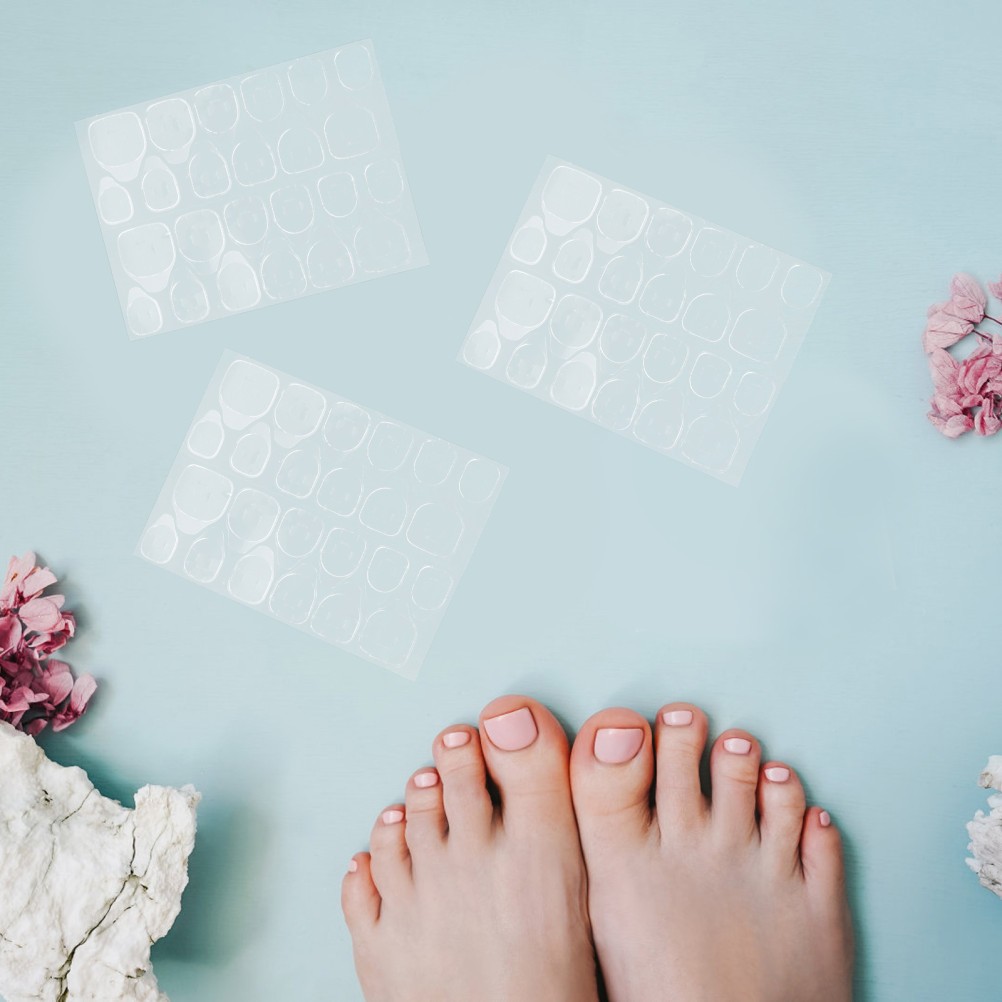 50 Sheets Toenail Adhesive Tab Press on Sticker Nails Stickers Tabs