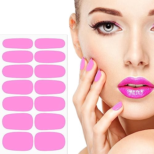 196 Pieces 14 Sheets Fluorescence Solid Fluorescence Solid Color Nail Wraps