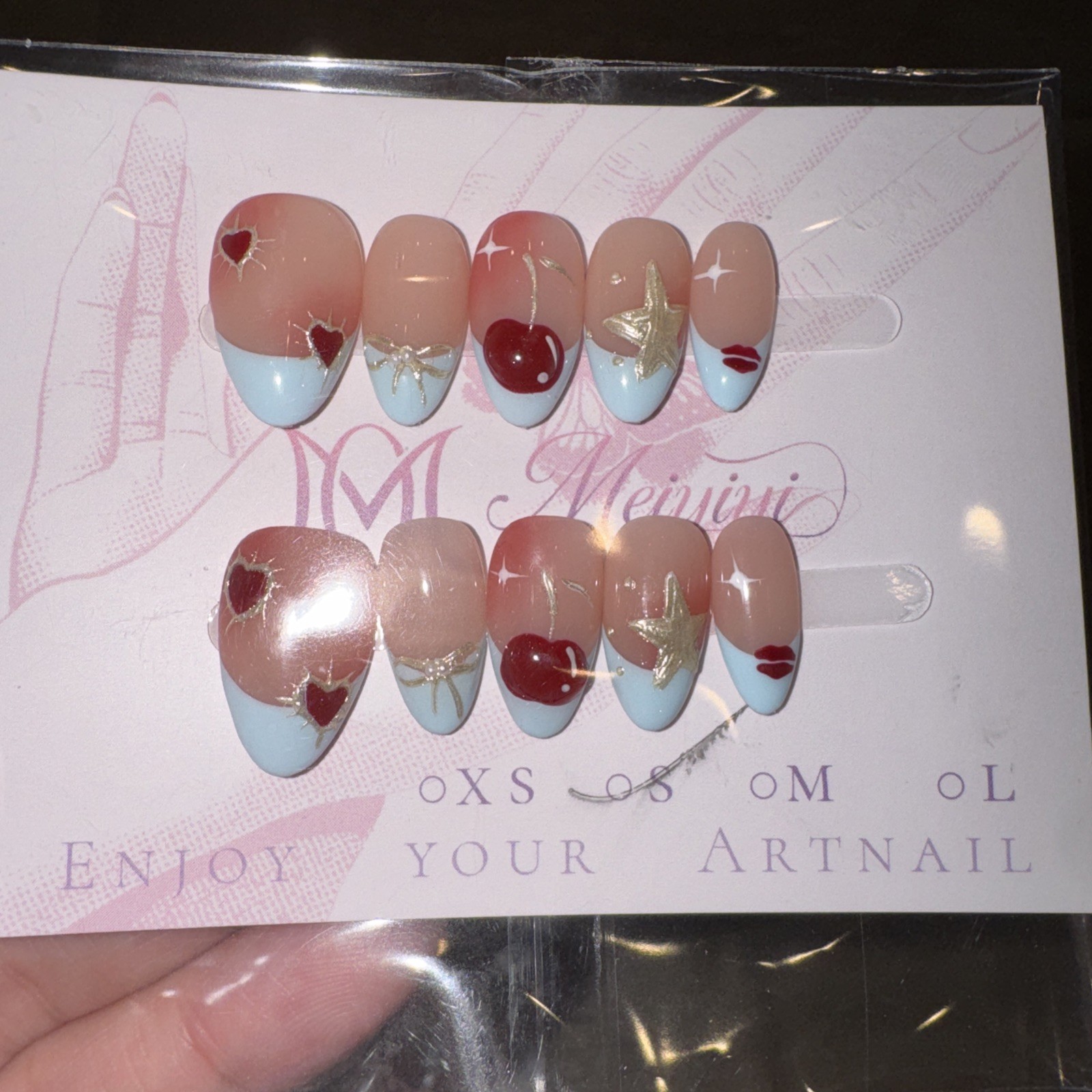 3D Press on Nails Bundle of 4 Nail Art Size Small New Designed