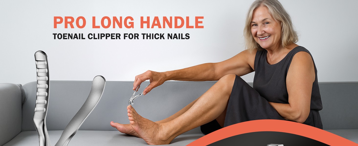 Toe Nail Clippers for Thi Nails for Seniors with Safety Lo –